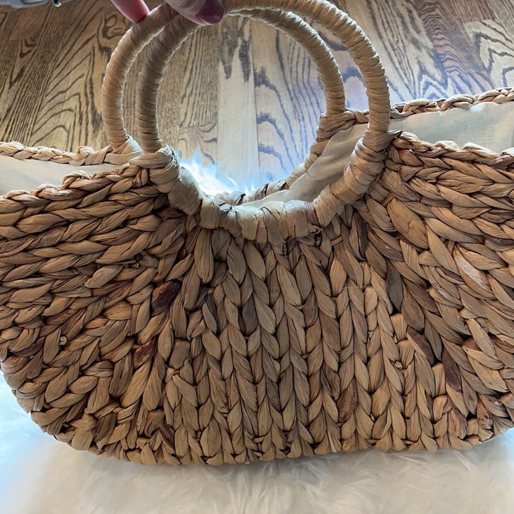 Straw Studios palm leaves purse - Picture 6 of 11
